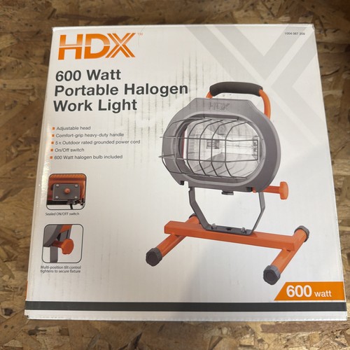 Hdx 600 watt halogen - 600-watt, portable