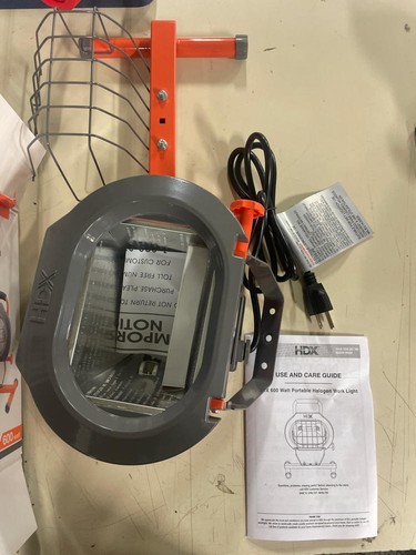 Hdx 600 watt halogen portable - hdx,