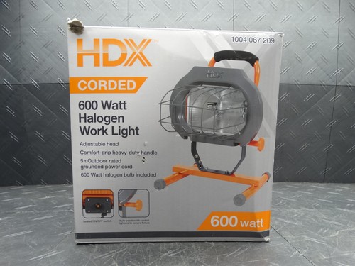 Hdx 600 watt halogen portable - hdx,